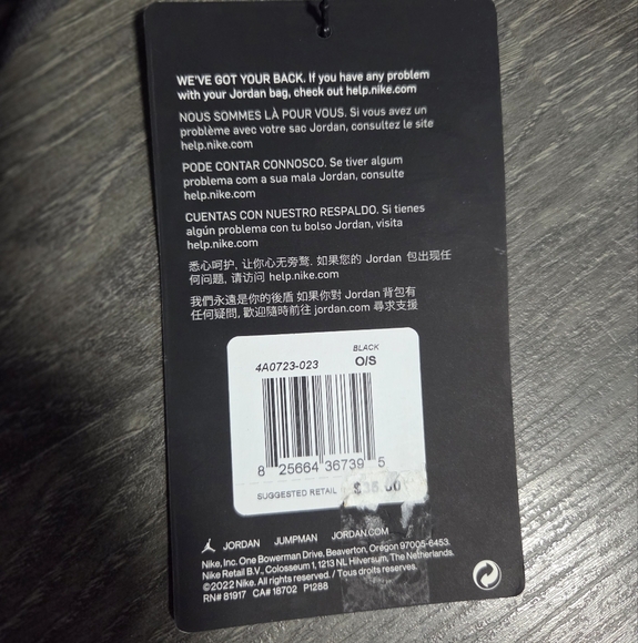 NWT Jordan Quilted Black Crossbody Bag with Gold Accent - Picture 3 of 3